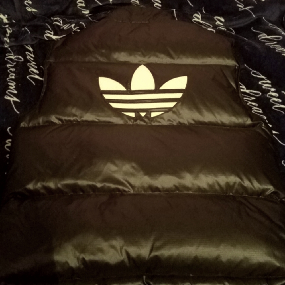 Vintage Streetwear/hip-hop 1993 Adidas Down  puffer Vest Stitched